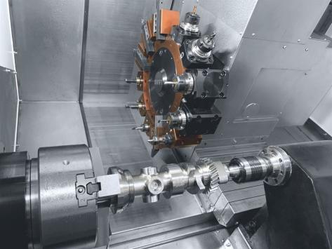 台钰 CNC-52B 车铣加工现场