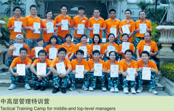 Management training group photo